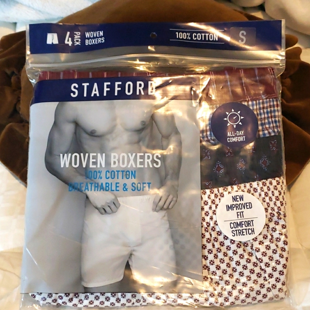 Stafford Woven Boxers - New In Original Packing Unopened